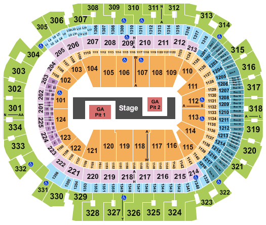 American Airlines Center Dallas Seating Chart